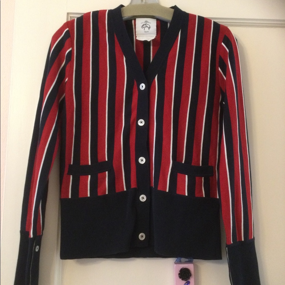 Brooks Brothers Pinstripe Cardigan— NWOT